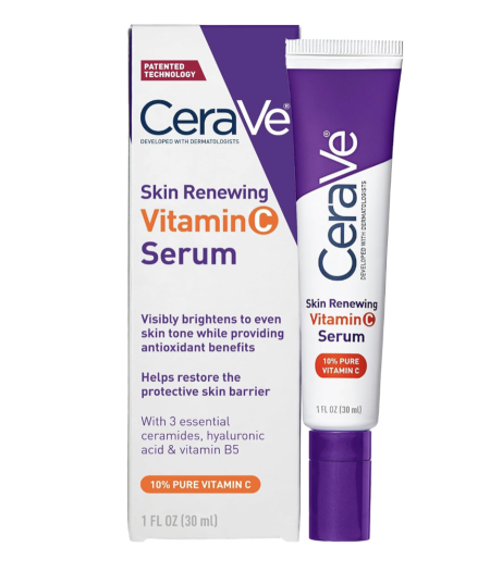 CeraVe Vitamin C Serum with Hyaluronic Acid | Skin Brightening Serum for Face with 10% Pure Vitamin C